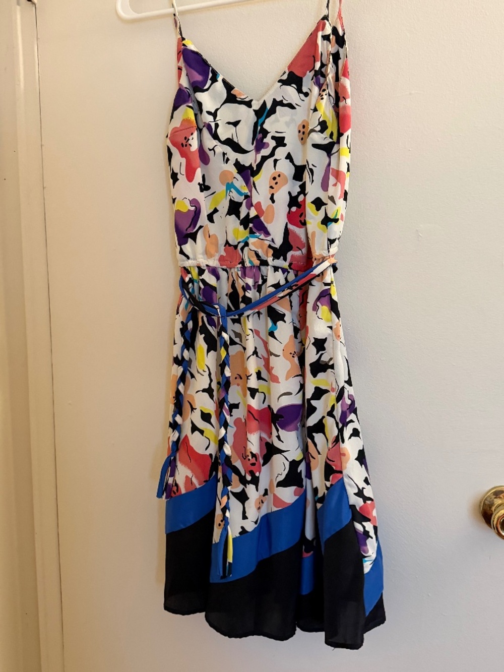 Colorblock & Floral day dress